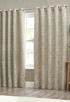 Bali Eyelet, Natural - Ready Made Curtains